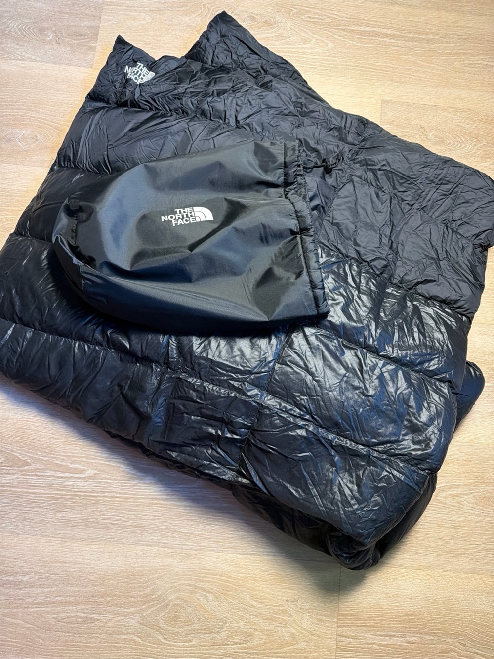 VINTAGE New The North Face Trailblazer Nuptse Goose Down Blanket Black S06 60x66